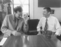Charles Di Cagno and Borat on set